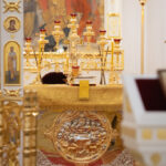 Лествица приняла участие в божественной литургии в храме Великомученицы Варвары